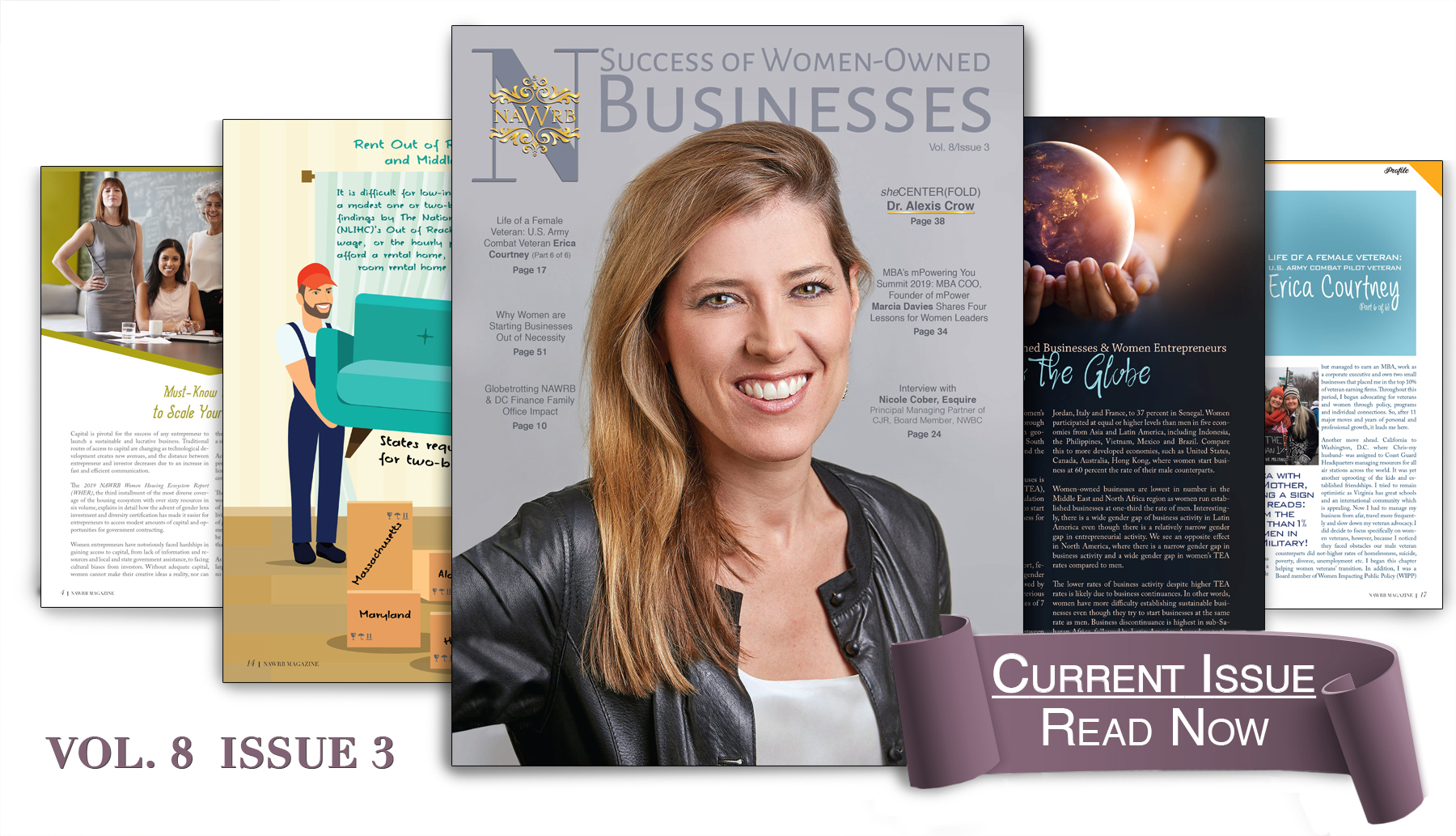 Just Released: NAWRB Magazine, Volume 8, Issue 3, sheCENTER(FOLD) Dr. Alexis Crow