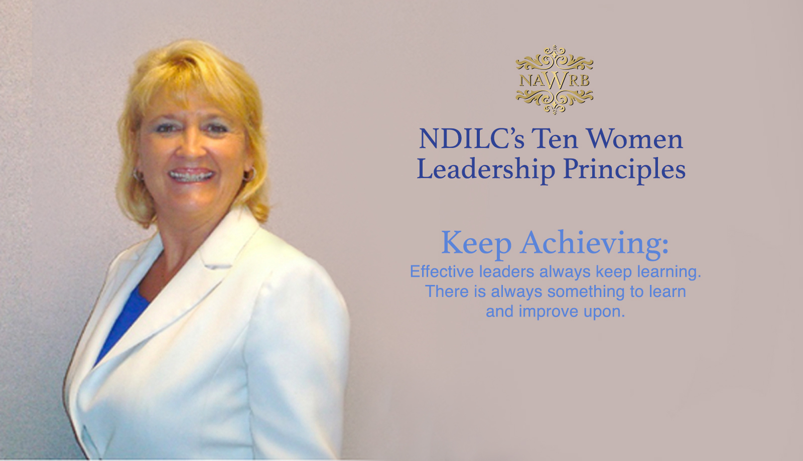 NDILC Women Leader Principle #2 Keep Achieving with Council Member Kellie Aamodt
