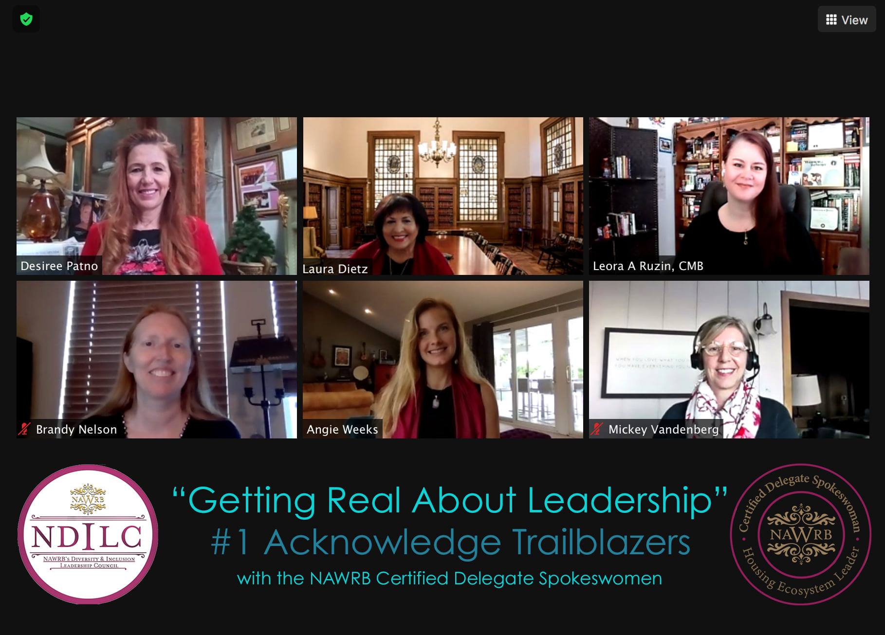 #1 Acknowledge Trailblazers with the NAWRB Certified Delegate Spokeswomen