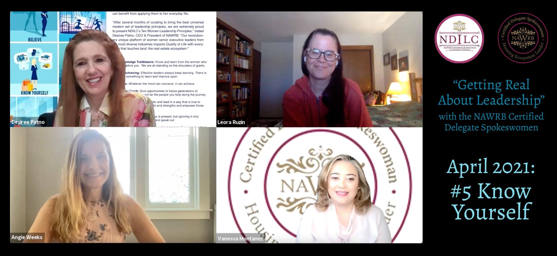 #KnowYourself with the NAWRB Certified Delegate Spokeswomen: Getting Real About Leadership Series!