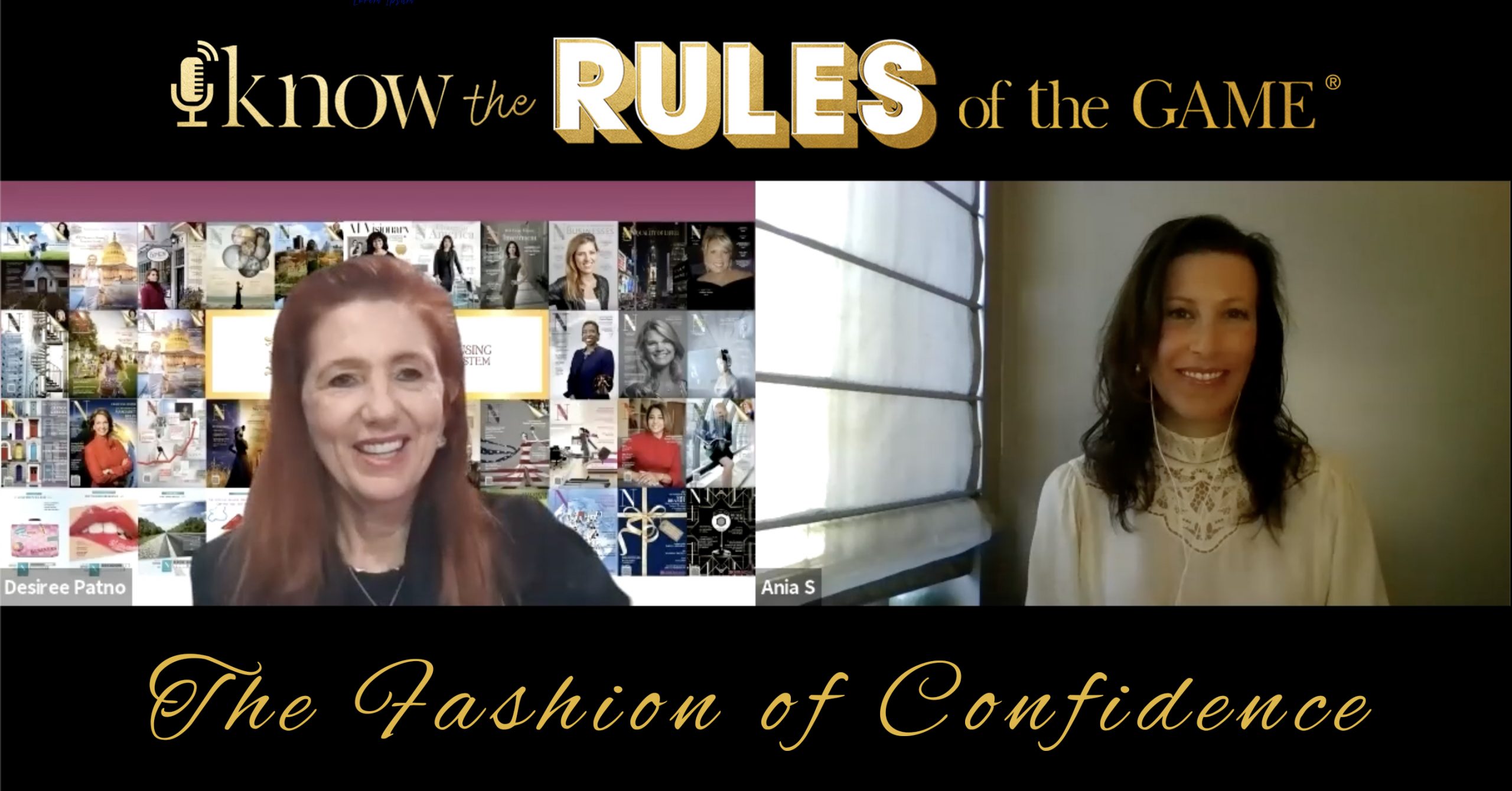 ALL-NEW EPISODE: Know the Rules of the Game Podcast – The Fashion of Confidence