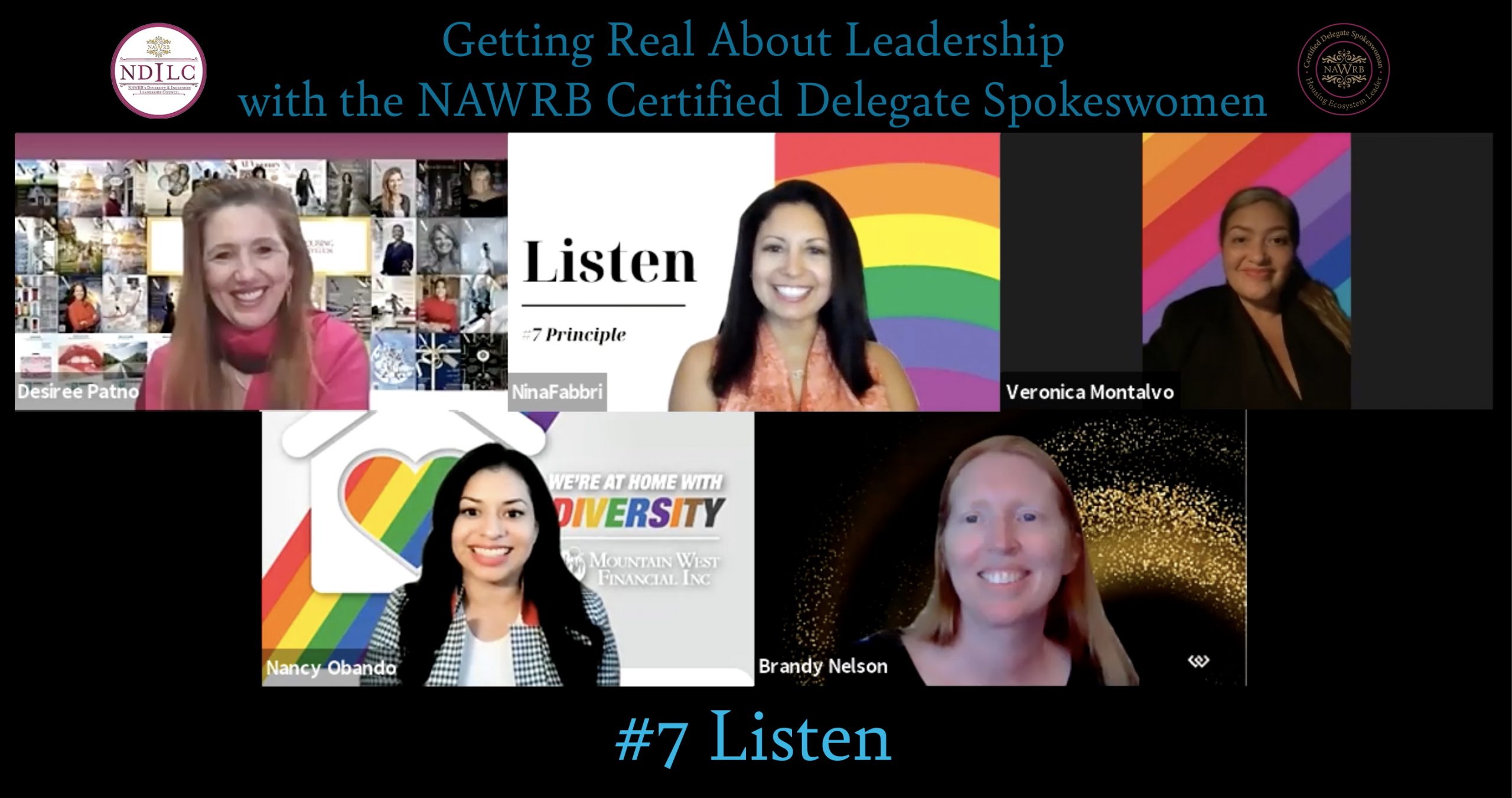 7. Listen with the NAWRB Certified Delegate Spokeswomen