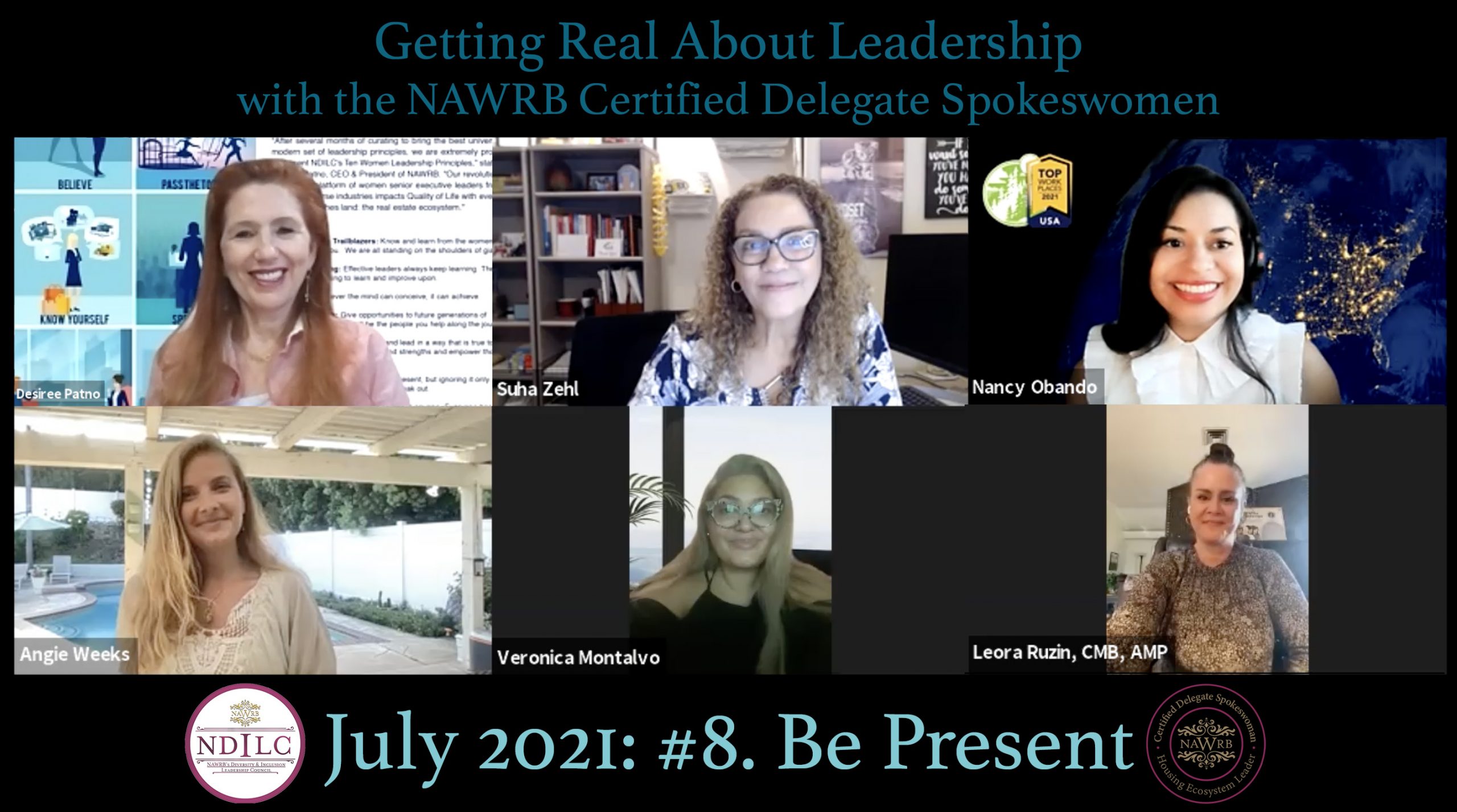 Be Present with the NAWRB Certified Delegate Spokeswomen